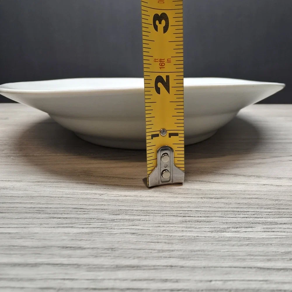 Vintage White Oval Platter - 13.75